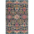 thumbnail image 3 of SAFAVIEH Madison Cuthbert Floral Area Rug, Blue/Fuchsia, 5'1" x 7'6", 3 of 8