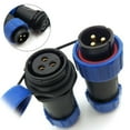 thumbnail image 1 of SP21 3Pin Pair Panel Mount Waterproof Connector Plug Socket,Wire Connector 30A, 1 of 1