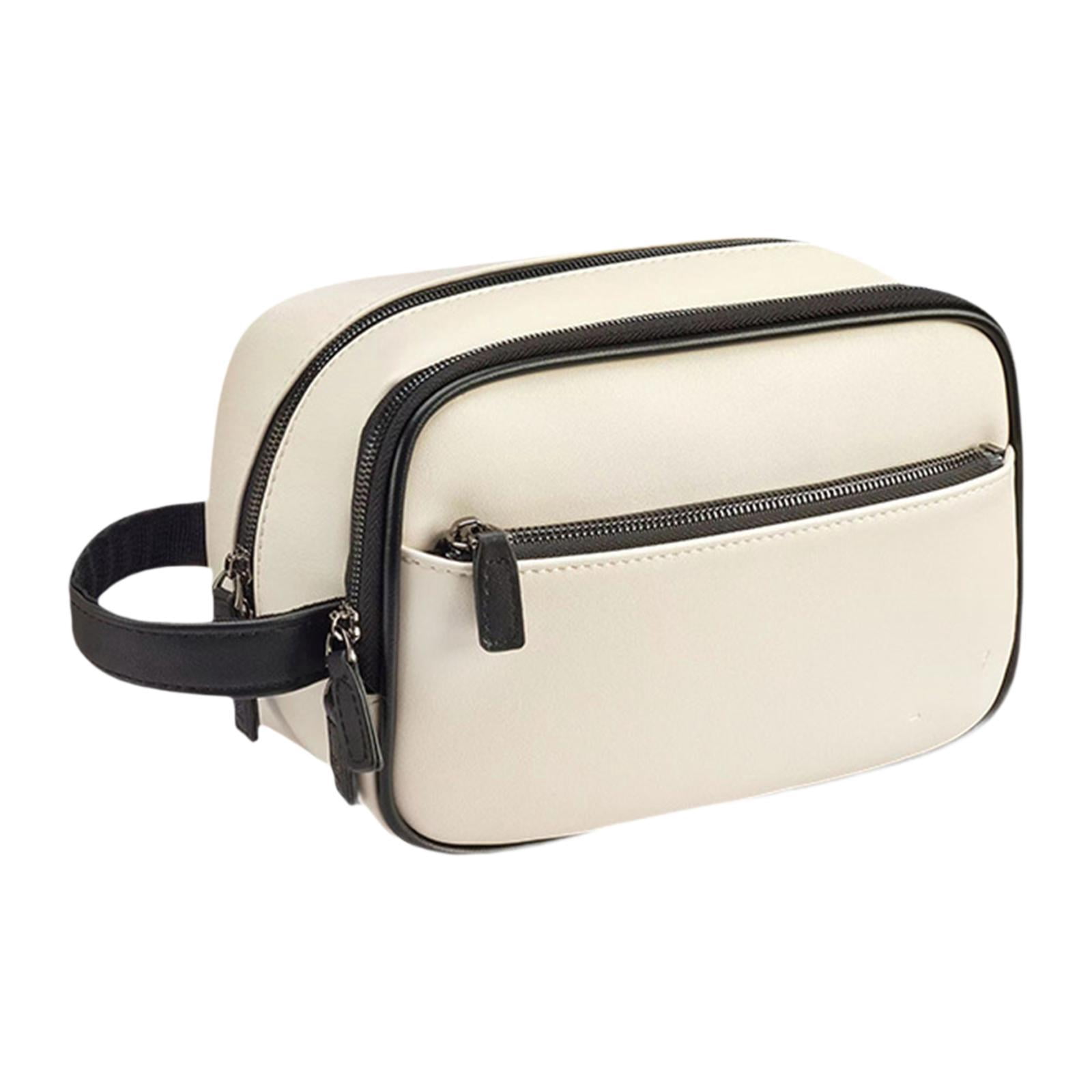 DimyFew Golf Accessory Bag Golf Ball Case Lightweight Travel Golfer Bag with Wrist Strap White