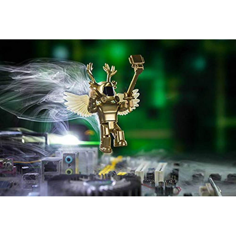 Roblox Gold Collection The Golden Bloxy Award Single Figure  Pack with Exclusive Virtual Item Code : Video Games