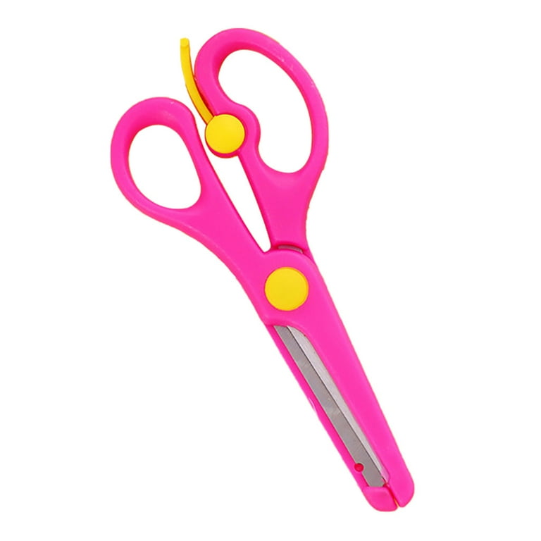 Children's Safety Manual Scissors Student Paper-Cutting Anti-Pinching  Scissors
