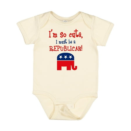 

Inktastic So Cute Republican Gift Baby Boy or Baby Girl Bodysuit