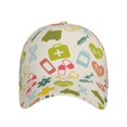 thumbnail image 2 of Daiia Medical Icons print Baseball Cap Men Women Golf Dad Hat Adjustable Original Classic Low Profile Hat Unconstructed Plain Cap, 2 of 9