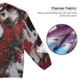 thumbnail image 4 of BZSMCE Women Slim Pajamas Loose Style Female Fashion Whimsical Puppies in Snow Pattern Sleepwear, 4 of 6