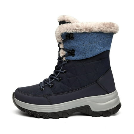 

Men s Padded Thick Hiking Boots Fashion Casual Warm Snow Boots