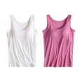 thumbnail image 1 of Womens Cotton Camisole Adjustable Camisole With Frame Bra Stretch Undershirt, 1 of 6