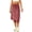 Burgundy, variant on Women 20" Knee Length Tennis Skirt with Built in Legging Golf Skirts Skirted Legging with Pockets