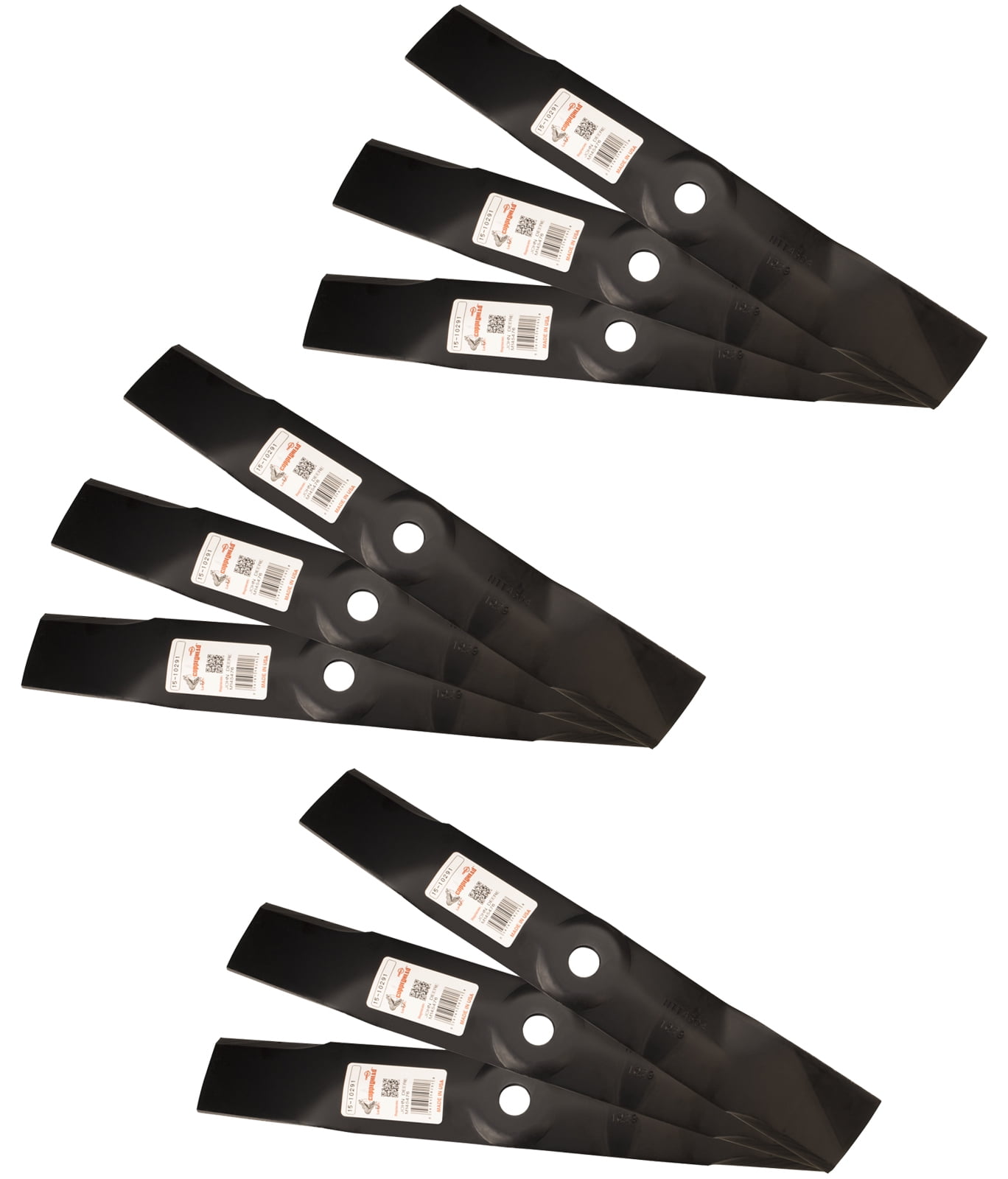 9 Mower Blades for John Deere® M127500 M145476 X300 X304 X320 X500 X324