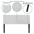 thumbnail image 4 of Lennox Tufted Upholstered Queen Size Headboard in White Vinyl, 4 of 9