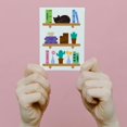 thumbnail image 5 of Bookshelf Cutting Dies Book Cat Card Making Die Stencil Carbon Steel Die Cuts Scrapbooking Embossing Template for Greeting Cards Craft Album Letter Birthday Party Invitation Envelope Decor Gray, 5 of 9