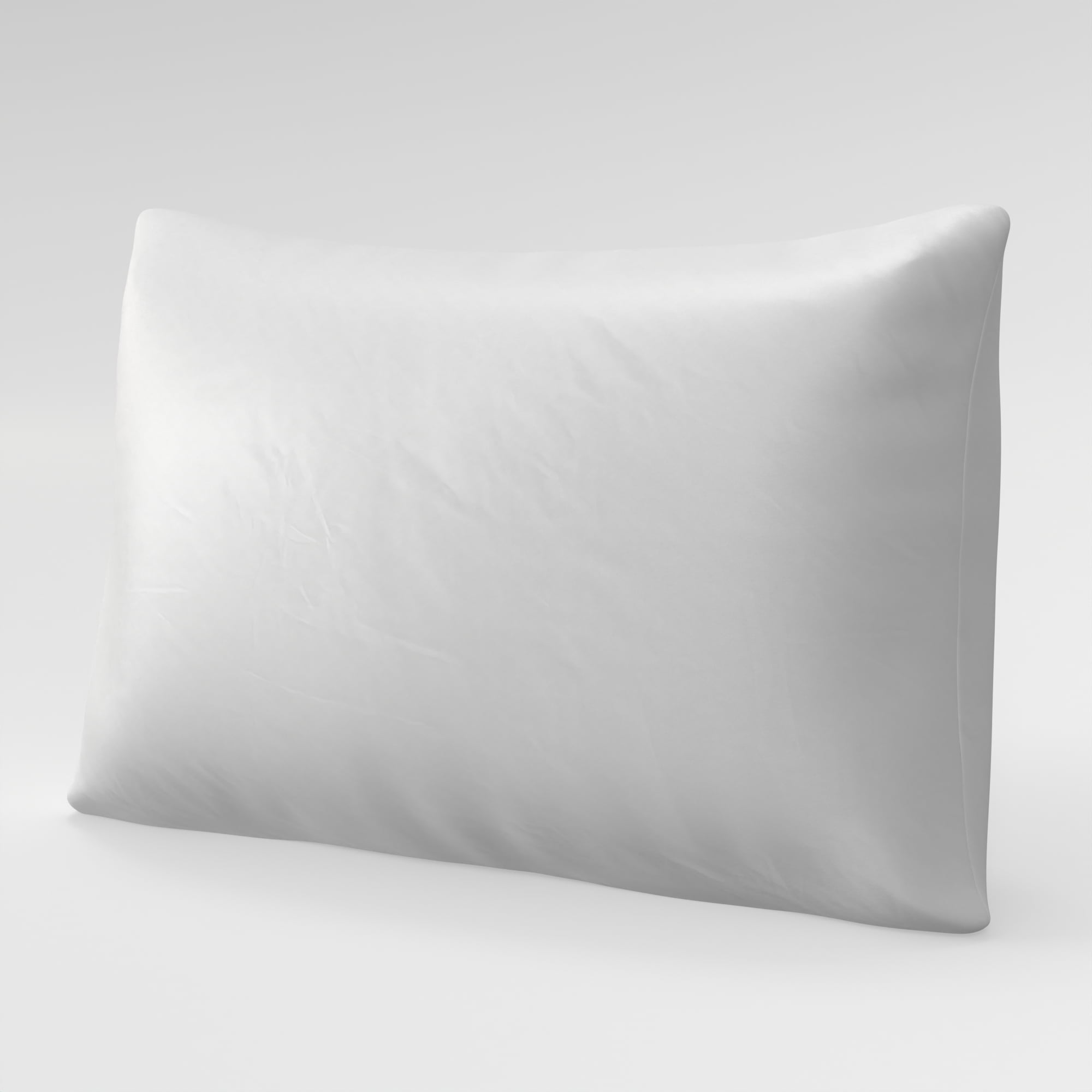 Mainstays Satin Pillow Cover Protector, King, White- Zippered 2 Pack