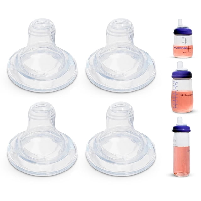 Pezones Sippy Spout Philips Avent Transparente de Silicona Grado Alimenticio Anticólicos para Bebés