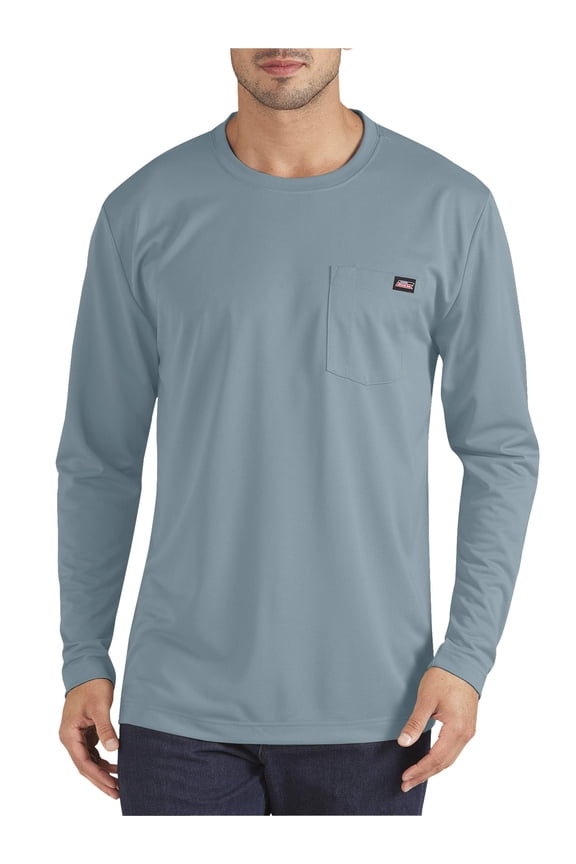Men and Big Mens Long Sleeve Active Performance Pocket T-Shirt