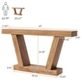thumbnail image 4 of Gaderth 63 Inch Console Table, 2 Tier Farmhouse Narrow Sofa Table Behind Couch, Extra Long Entryway Table With Storage Shelf for Hallway, Foyer, Living Room, Entrance, Corridor, 4 of 8