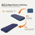 thumbnail image 6 of Honeydrill Flocking Surface Air Mattress, Single, 6 of 7
