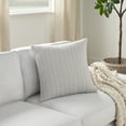 thumbnail image 3 of Nourison Life Styles Verticle Stripes Lt Grey 18" x 18" Throw Pillow, 3 of 5