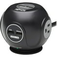 thumbnail image 3 of Tripp Lite Safe-IT 6ft 3 Outlet 4 USB Port Spherical Surge Protector TLP38UAM, 3 of 11