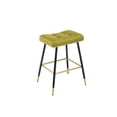 thumbnail image 1 of Luccalily Vintage Velvet Bar Stools,Counter Height Velvet Bar stools with Footrest,Modern design for Kitchen,Bistro Pub, Dining Chair, 1 of 11