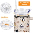thumbnail image 3 of French Bulldog Gifts, French Bulldog Tumbler 40 Oz Tumbler with Handle and Straw, Stainless Steel Vacuum Insulated Coffee Tumbler, Travel Mug Water Bottle, French Bulldog Gifts for Women, 3 of 6