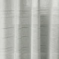 thumbnail image 5 of Mainstays Woven Stripe Sheer Tab Top Curtain, Single Panel, Silver, 50" W x 84" L, 5 of 7