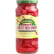 Giuliano Sweet Red Onion Strips Marinated with Lime, 16oz
