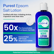 (2 pack) Epsom-It Soothing Nerve Lotion Epsom Salt Magnesium Lotion with Capsaicin & Arnica 8.0 oz
