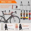 thumbnail image 4 of Garage Hooks Heavy Duty Utility Steel with AntiSlip Coating Wall Mount Storage Organizer for Hanging Power and Garden Tools, Ladders, Hose, Bikes, Ropes, Bulk Items, 4 of 7