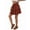 Orange Color, variant on Women Boho Ruffled Tiered Swing Beach Skorts Drawstring High Waisted Tennis Golf Y2K Short Skirt Black L