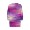 thumbnail image 5 of Sriper 3/4 Sleeve Trendy Tops for Women,Tie-Dyed Cotton T-Shirts,Dressy Ladies Blouses,Loose Fit Tunic Pullover,Fashion Outfit Ideas,Camisetas Mujer Ofertas,Y2K & Casual Styles Hot Pink L, 5 of 5