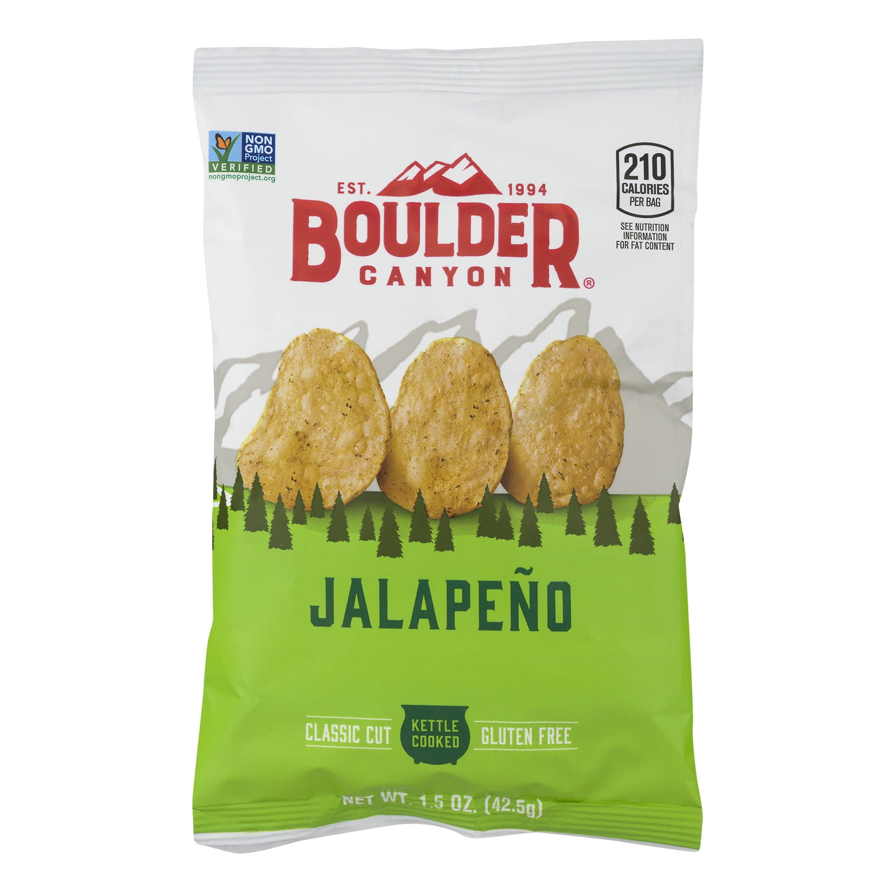 Boulder Canyon Kettle Chips, Jalapeno, 1.5 Oz