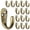 15PCS Bronze, variant on 15PCS Coat Hooks Wall Mounted Single Prong Robe Hook for Hanging Towel Hooks for Bags, Hat, Cap, Scarf, Cup (Black Bronze)