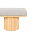 thumbnail image 3 of Upholstered Bedroom Bench | Can Be Used as Footrest | Boucle and High-Density Foam | Comfortable to Rest, 3 of 6