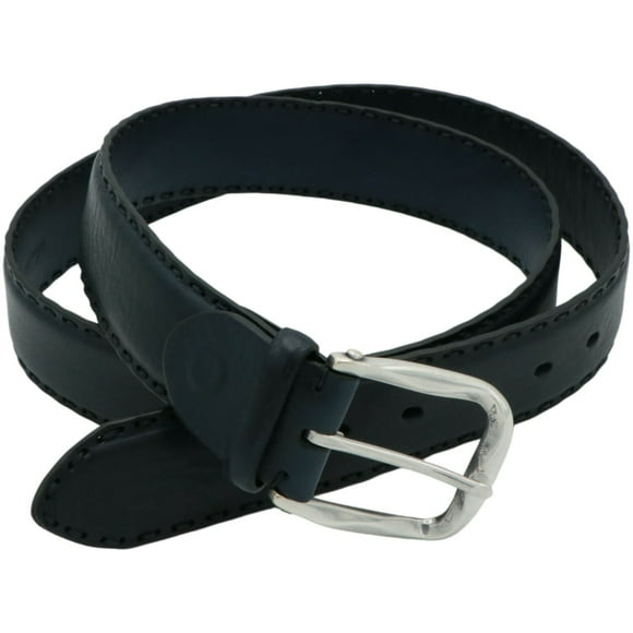 Paolo Vitale Men's Blue Vera Pelle Gap Stitched Belt - 46