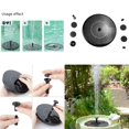 thumbnail image 3 of Bomba De Fuente De Energía Solar De 1.5W Para Baño De Pájaros, Bomba De Fuente De Agua Flotante Portátil Independiente Para ín, Patio, Estanque, P Baoblaze Bomba de fuente flotante, 3 of 8