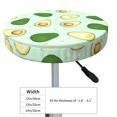 thumbnail image 4 of Kll Avocado Round Bar Chair Cushion Cover 12 Inch,Bar Stool Protector With Elastic, Soft Washable, 4 of 7