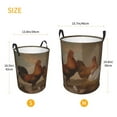thumbnail image 2 of Lsque Oil Painting Chicken And Duck pattern Laundry Hamper Basket, Tall Woven Rope Hamper Basket for Clothes, Lightweight Storage Basket, Collapsible Waterproof-Medium, 2 of 8