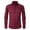Red, variant on OIOLOYJM Dress Shirts for Men Solid Casual Work Long Sleeve Shirts Regular Button Up Clothing Vintage Collar Classic T shirt Red S