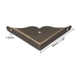 thumbnail image 2 of Unique Bargains Metal Desk Corner Protectors Table Edge Cover Guard 39x39x8mm Bronze Tone 8Pcs, 2 of 3