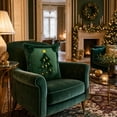 thumbnail image 6 of Christmas Trees Pillow Covers, Decorative Soft Throw Pillows Plush, Winter Holiday Decorative Pillowcase, Embroidered Couch Cushion for Holiday Winter Home Decor Chair Sofa Bedroom Living Room, 6 of 7