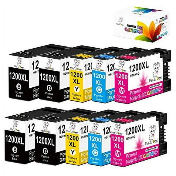 Cartuchos de tinta Miss Deer PGI-1200XL PGI-1200 para impresión Canon