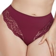 thumbnail image 4 of Velaura Fit for plus Size Underwear Size 14 Lifter Panties No Padding Womens Day of The Underwear Girls 90s Panties Womens Panties Lace High Cut Women's Plus Size Sexy Lace Trimmed Breathable, 4 of 6