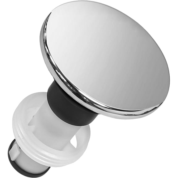 RVKXHD 972098A Drain Stopper Polished Chrome Sink Stopper, Drain Sink Plug Part Push & Seal Drain Stopper Assembly 35338-06XX