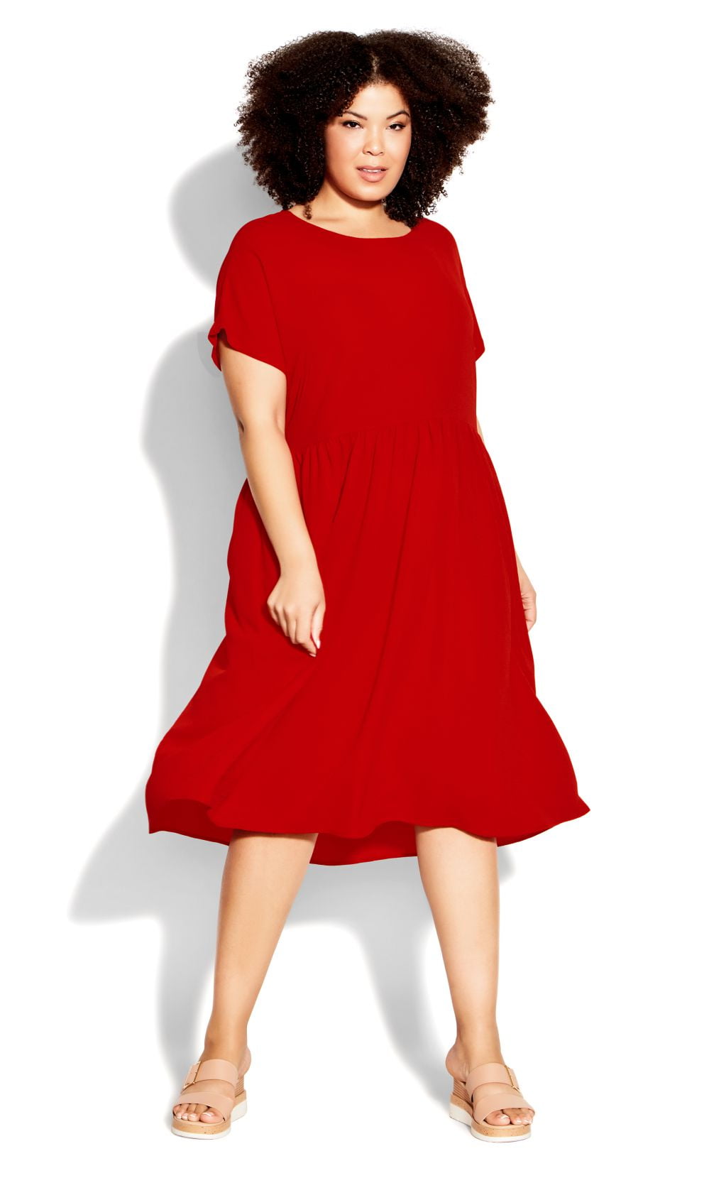 Loralette Womens Plus Size Doll Up Plain Dress