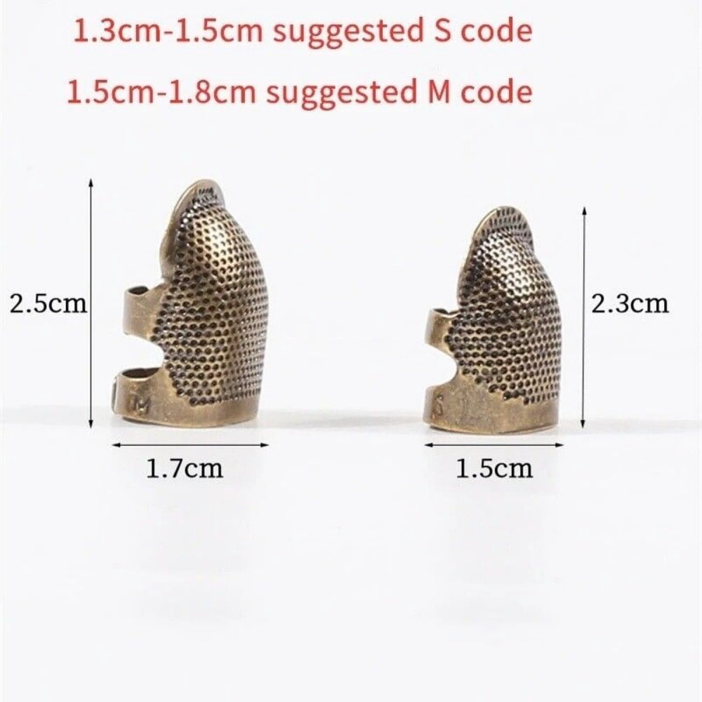 Finger Protector Finger Guard Thimble Ring Hand Working Needle 2PCS Sewing Tools