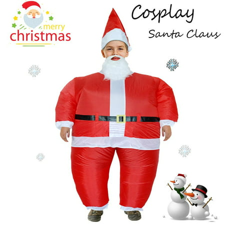 Party Uniforms Inflatable Carnival Funny Costumes Santa Claus Children