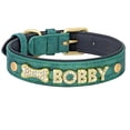 thumbnail image 1 of Custom Dog Name Collar Bling Rhinestone Pet Necklace Collar Personalized Leather Dogs Collar DIY Name Free Bone Paw Heart Charm ShopWise Round, 1 of 9