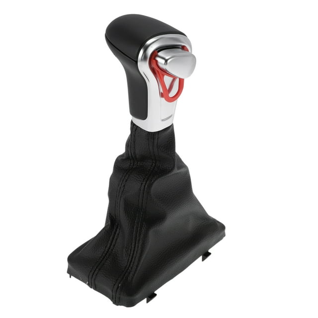 Perilla de Cambio de Marcha Automática Única para Audi A3 8P 2004-2015, Perilla del Cambio de Marcha, Cubierta de Botón de Cambio de Plástico y Cuero Sintético