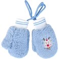 thumbnail image 4 of Conjunto de gorro y guantes de invierno para niños, forro polar cálido de felpa para bebé, lindas orejas de animales, gorro navideño de bosque, capucha, bufanda, manoplas de 3 a 8 años JAMW Sencillez, 4 of 5