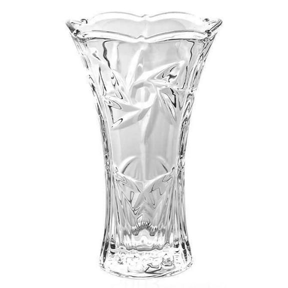 Lorren Home Trends 9" Tall Scalloped Flower Vase for Home Décor