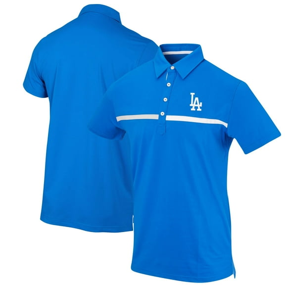 Men's Royal Los Angeles Dodgers Color Blocked Stretch Polo